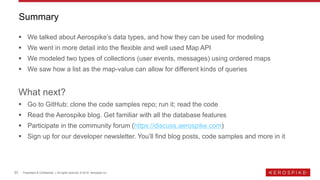 Exploring Modeling - Best Practices with Aerospike Data Types | PPTX