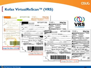 [ Kofax VirtualReScan™ (VRS)




Image File Size = 213 KB




 Real Experience. Real Advantage.
 