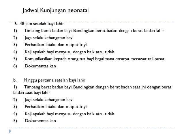 Asuhan bayi baru lahir dan neonatus di komunitas