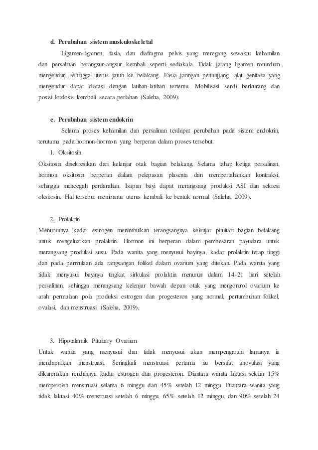 Asuhan kebidanana pada ibu nifas normal