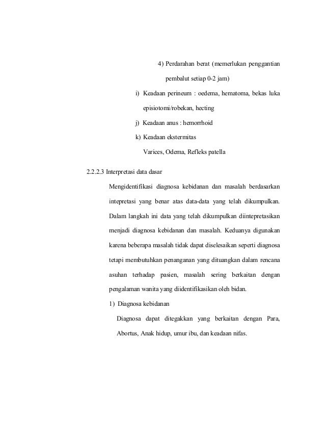 Asuhan kebidanan pada ibu nifas terhadap ny