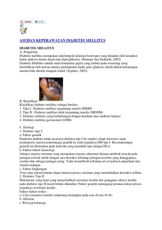 Leaflet Perawatan Luka Diabetes Melitus My Hobby