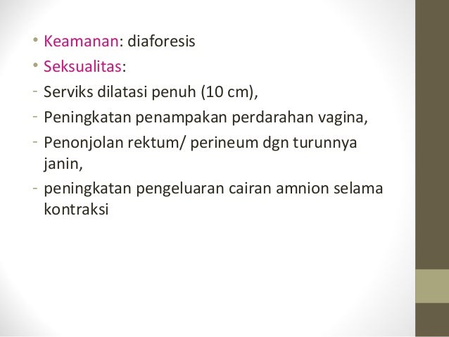 Asuhan keperawatan intranatal