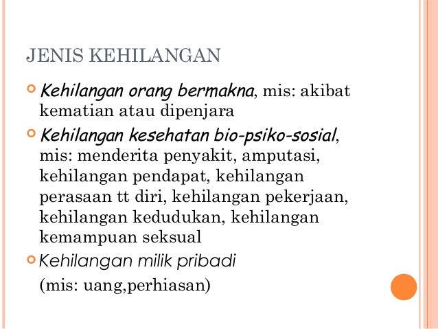 Asuhan keperawatan kehilangan dan berduka