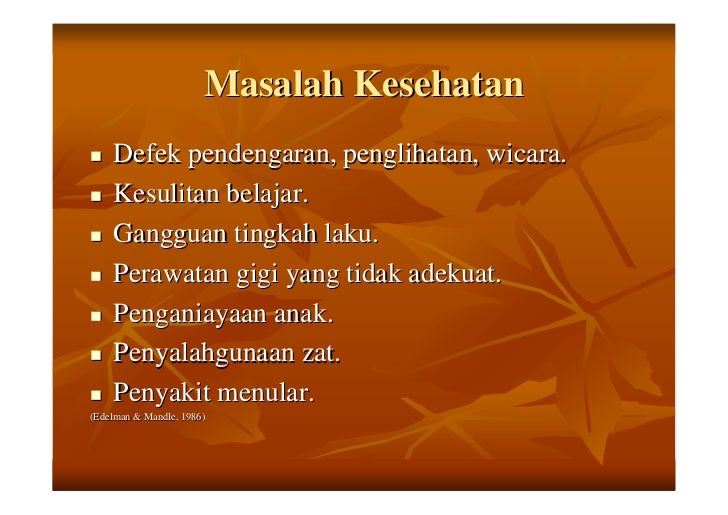 Asuhan keperawatan keluarga dengan anak usia sekolah