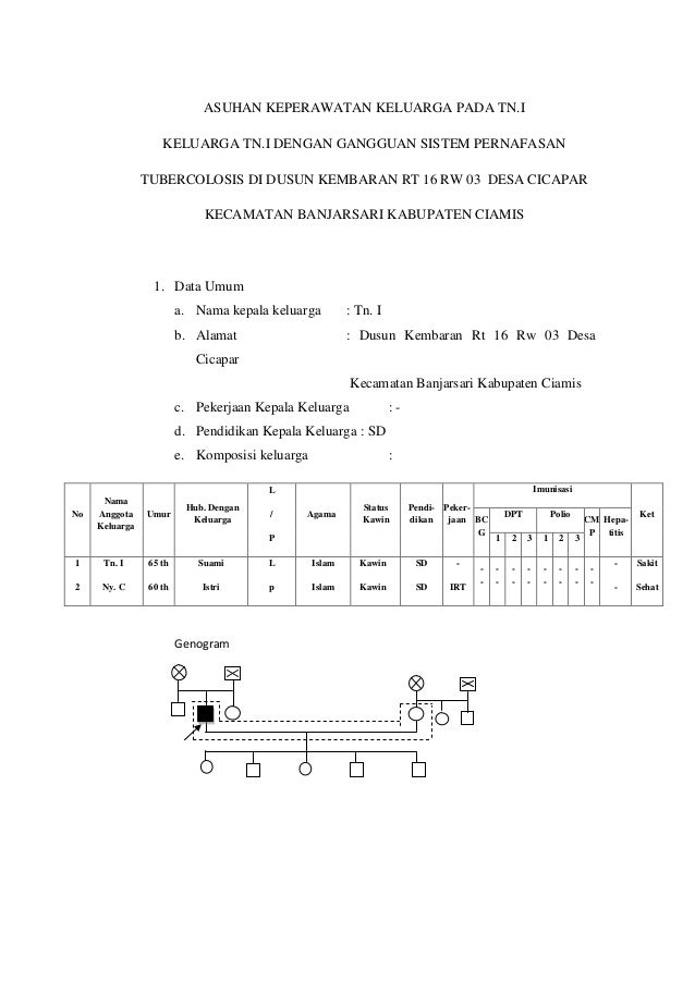 Format Asuhan Keperawatan Tb Paru | asuhan keperawatan keluarga pada tn i Format Asuhan Keperawatan Tb Paru | asuhan keperawatan keluarga pada tn i