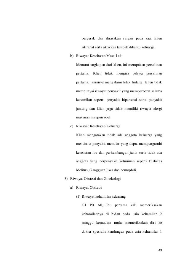 Asuhan keperawatan pada klien ny. r dengan post op sectio 