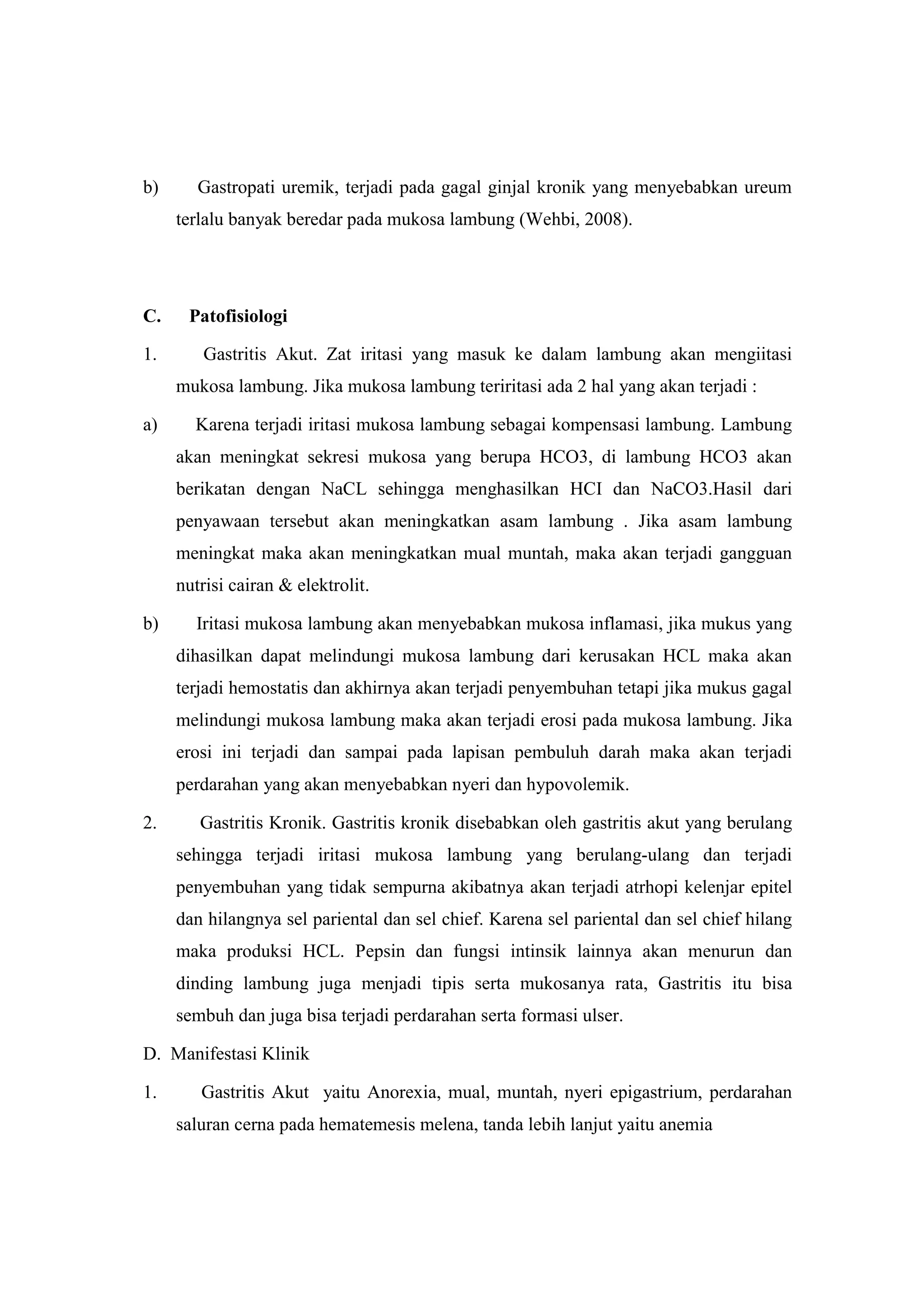 Asuhan Keperawatan Pasien Dengan Gastritis Pdf