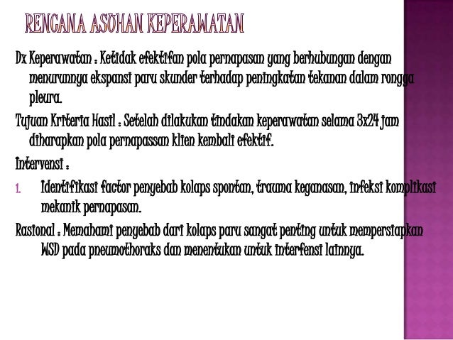 Asuhan keperawatan ps dg pneumothorax
