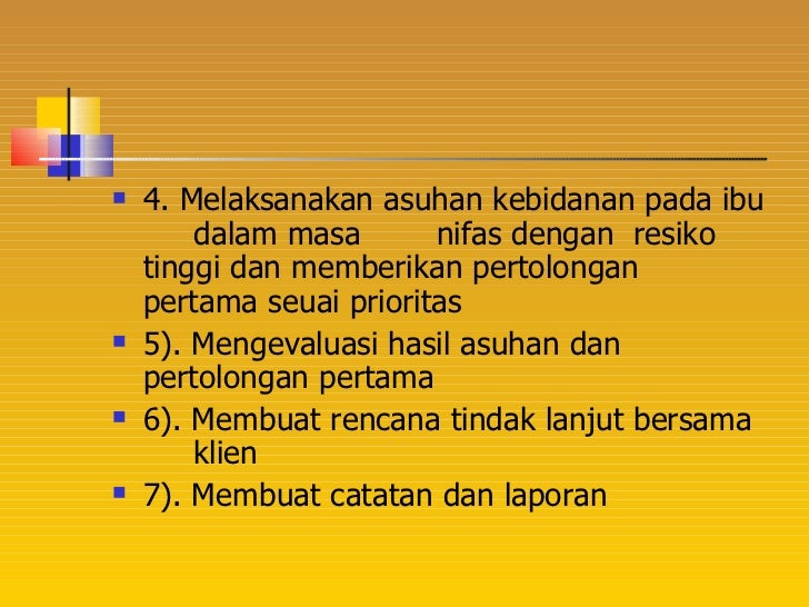 Asuhan pada ibu nifas