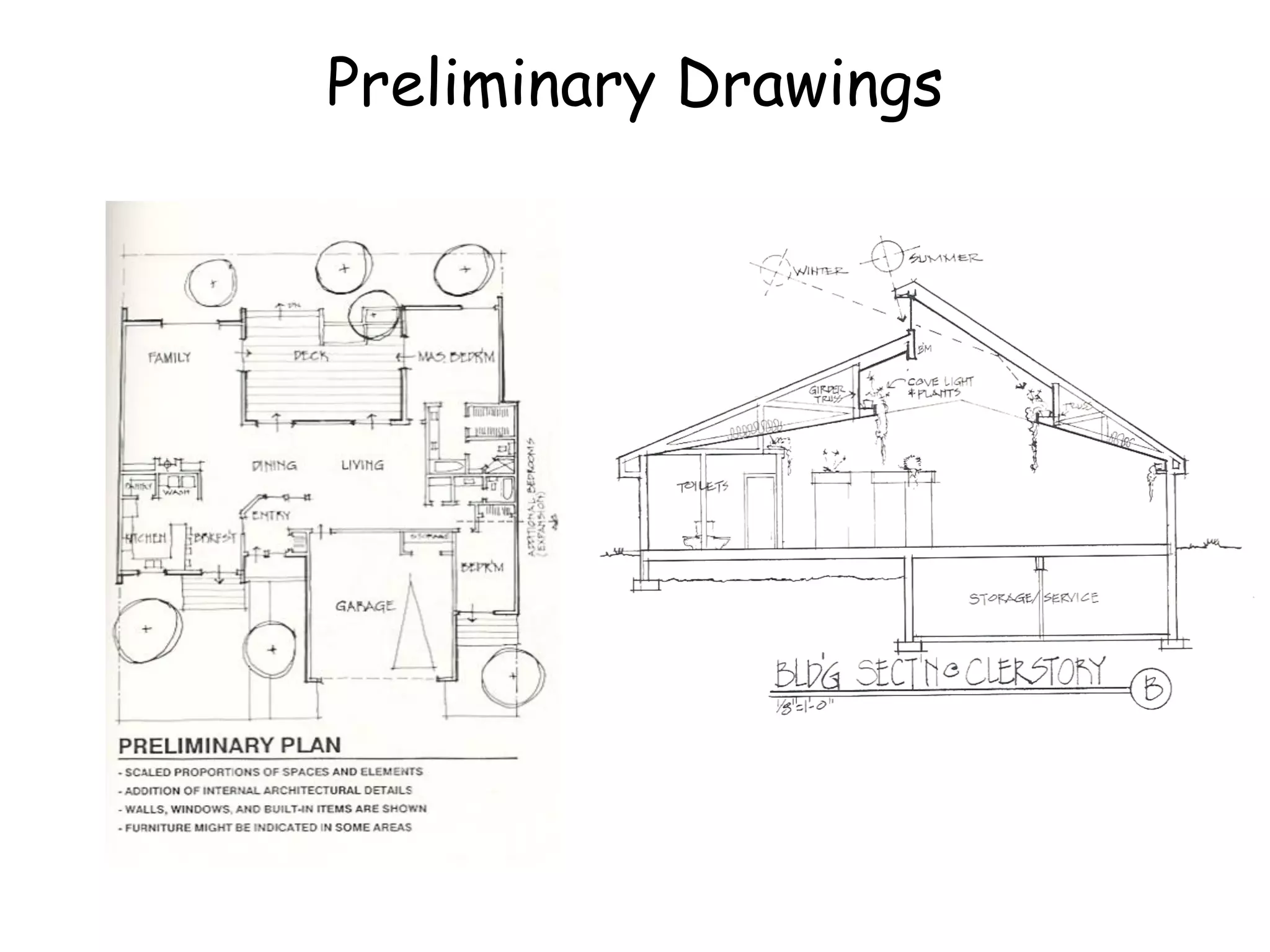 Preliminary Drawings
 