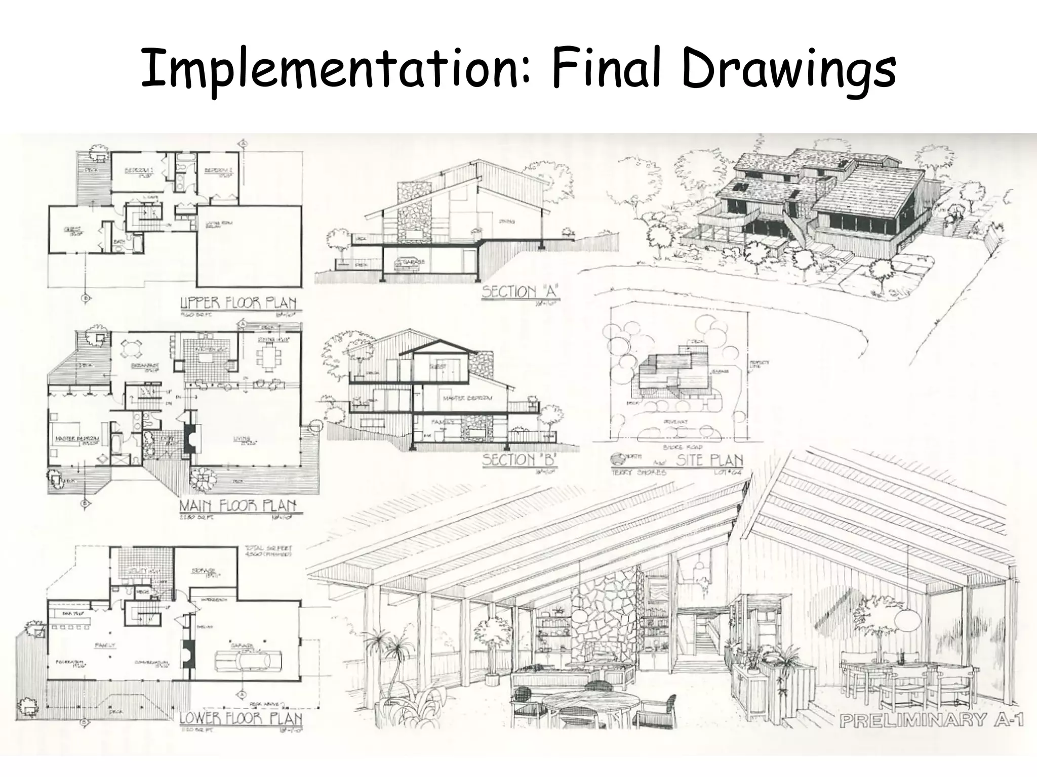 Implementation: Final Drawings
 