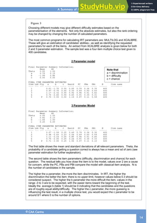 Merce Chance Method A Summary Of Methods Of Item Analysis | PDF