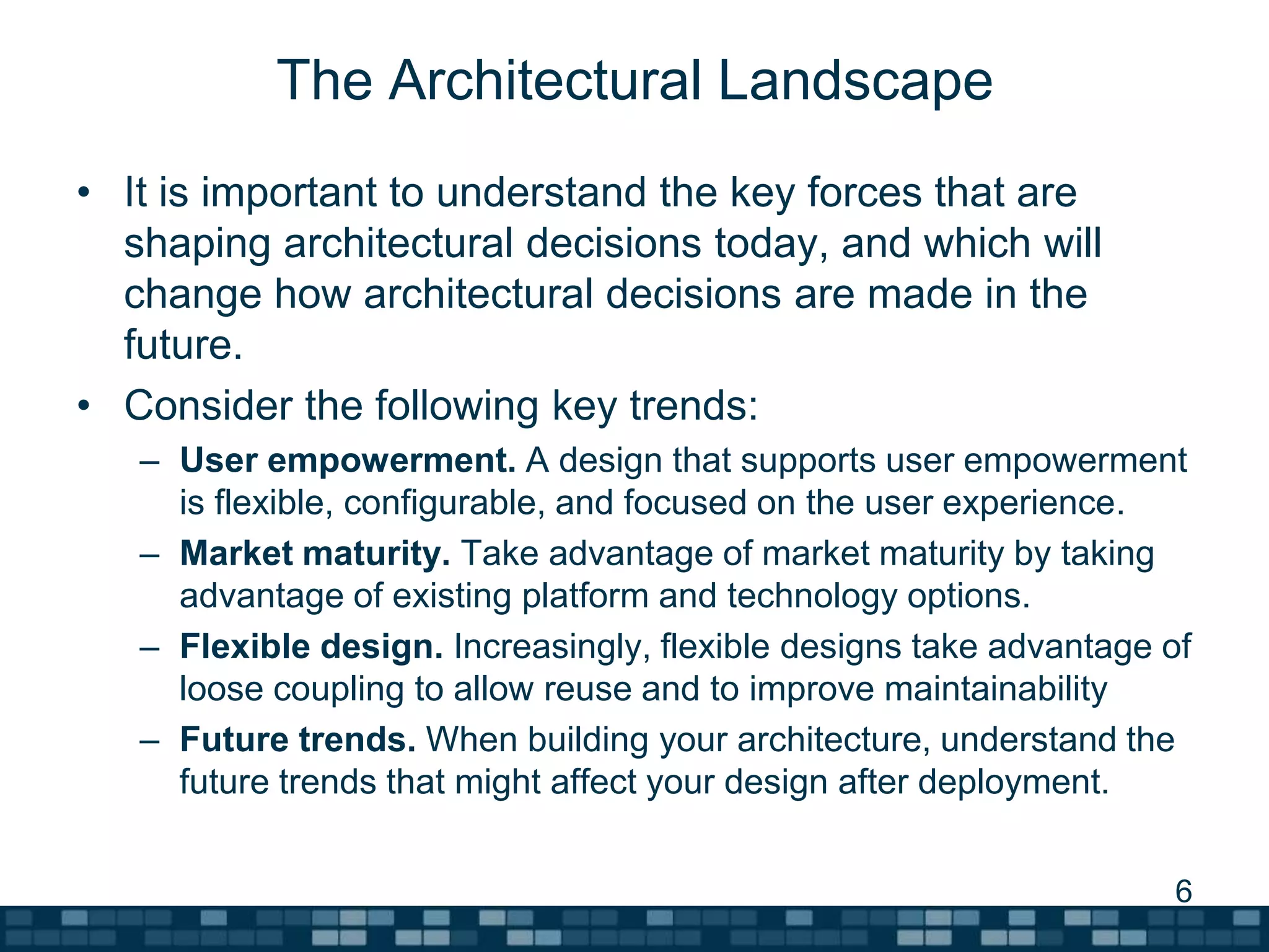 A summary of software architecture guide | PPT