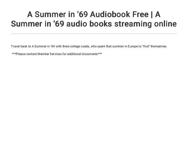summer of 69 book series