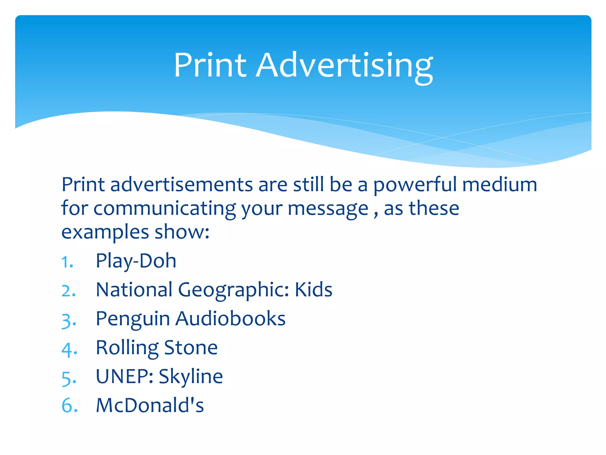 Excellent Print advertisements | PPTX