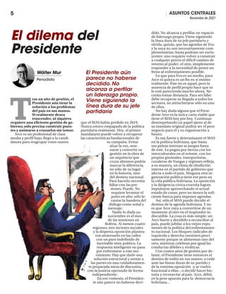 ASUNTOS CENTRALES
Noviembre de 2021
5
 