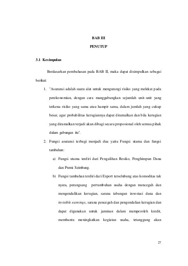 Bank Dan Lembaga Keuangan Lainnya Asuransi