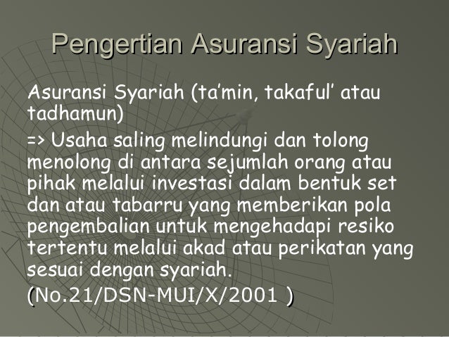 Asuransi Syari Ah