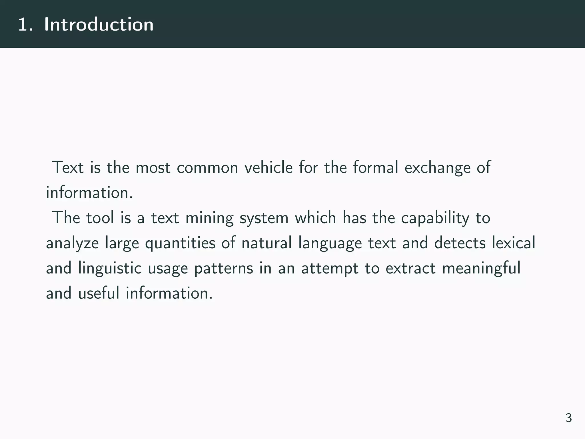 A Survey on Text Mining-techniques and application