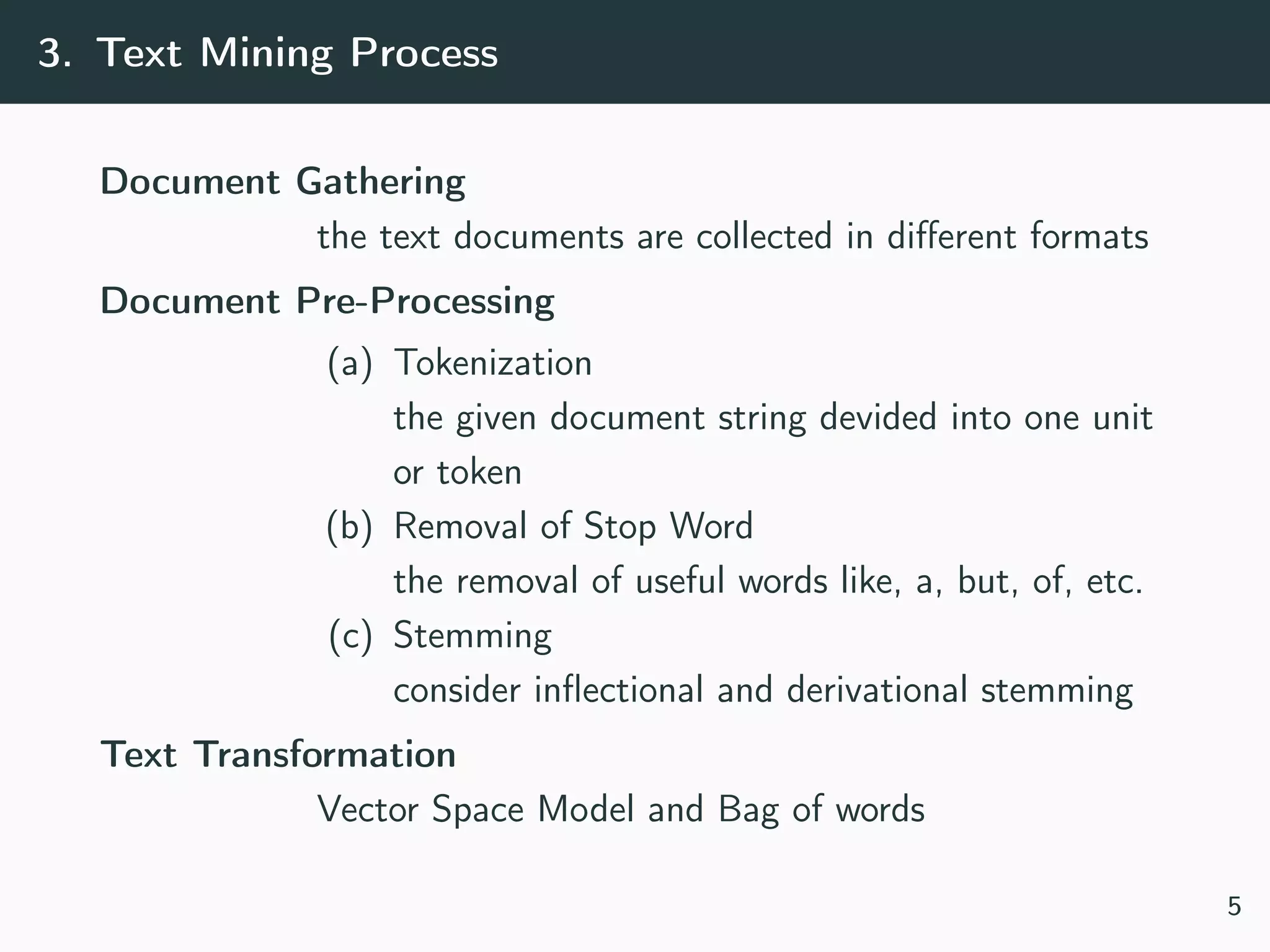 A Survey on Text Mining-techniques and application