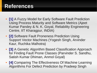 A survey of fault prediction using machine learning algorithms | PDF