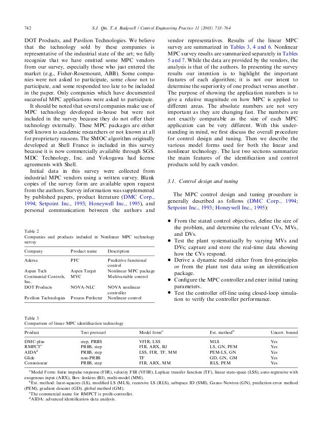 a survey of industrial model predictive Lecture 14 - model predictive control part 1: the concept – joe qin, survey of industrial mpc algorithms predictive model. a survey of industrial model predictive Lecture 14 - model predictive control part 1: the concept – joe qin, survey of industrial mpc algorithms predictive model.