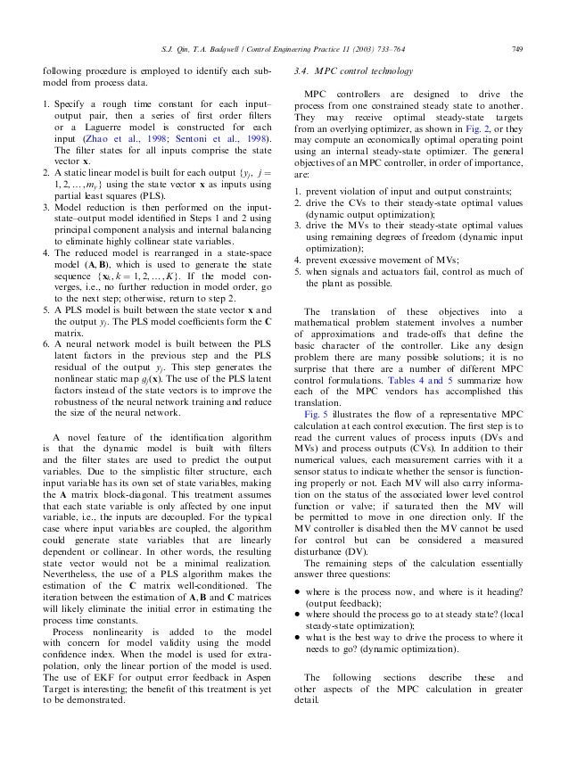 a survey of industrial model predictive Lecture 14 - model predictive control part 1: the concept – joe qin, survey of industrial mpc algorithms predictive model. a survey of industrial model predictive Lecture 14 - model predictive control part 1: the concept – joe qin, survey of industrial mpc algorithms predictive model.