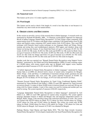 A survey of named entity recognition in assamese and other indian ...