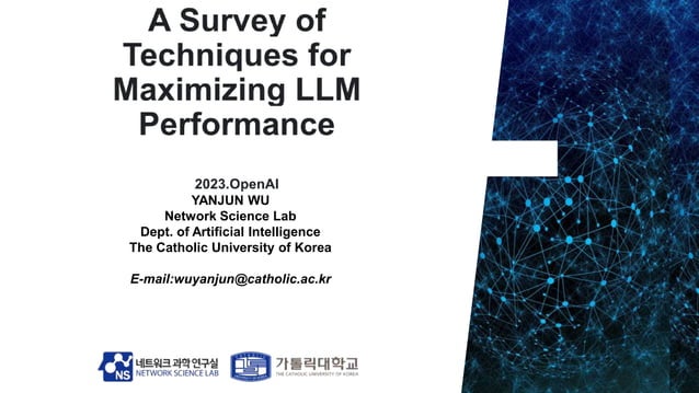 A Survey Of Techniques For Maximizing Llm Performance Pptx A Survey Of Techniques For Maximizing Llm Performance Pptx