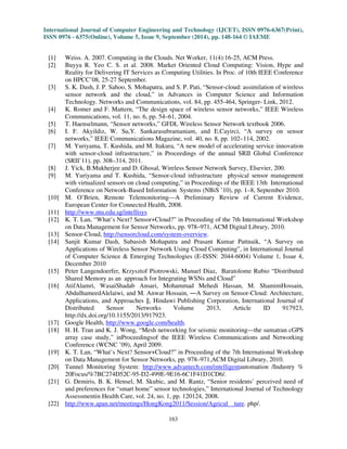A survey on architectures applications and issues of sensor cloud | PDF
