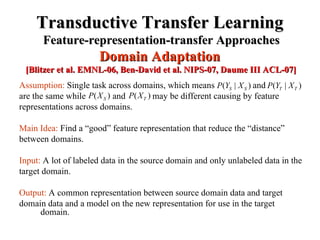 A survey on transfer learning | PPT
