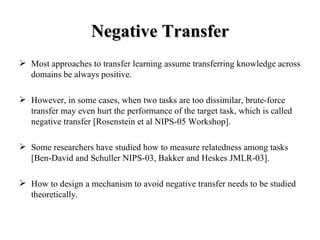 A survey on transfer learning | PPT