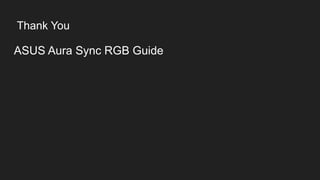 Sync Rbg ASUS Aura Sync RGB Setup & Troubleshooting Guide | PDF