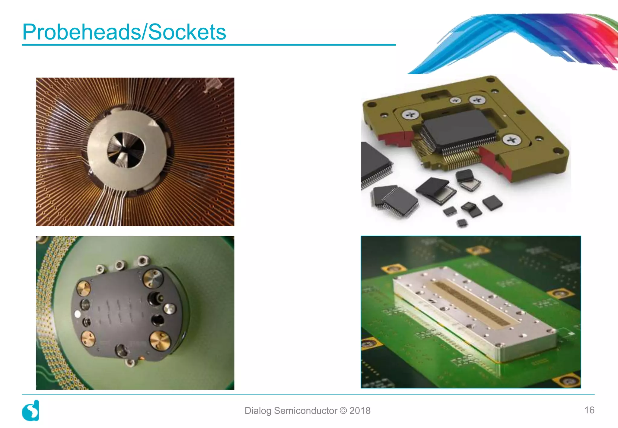 Probeheads/Sockets
16Dialog Semiconductor © 2018
 