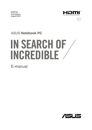 ASUS ROG G752VS Manual PDF / User Guide | PDF