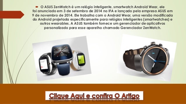 relogio asus zenwatch