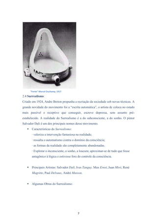 As vanguardas do modernismo