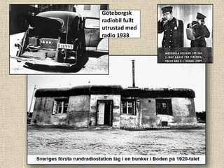 Göteborgsk
radiobil fullt
utrustad med
radio 1938
 