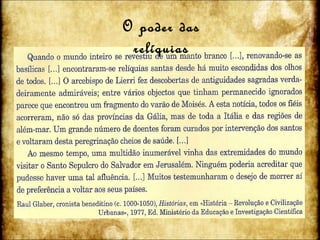 O poder das relíquias 
