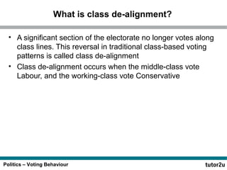As voting behaviour | PPT