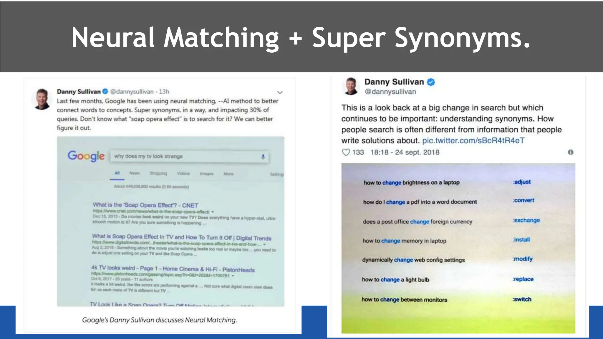 @schachin
Kristine Schachinger
Neural Matching + Super Synonyms.
 