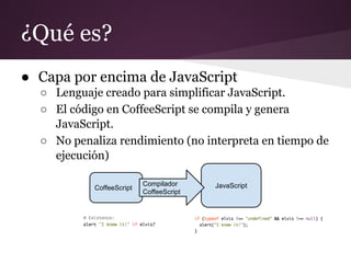 Introducción a CoffeeScript | PDF