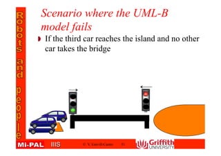IIISIIIS
Scenario where the UML-B
model fails
If the third car reaches the island and no other
car takes the bridge
© V. Estivill-Castro 51
 
