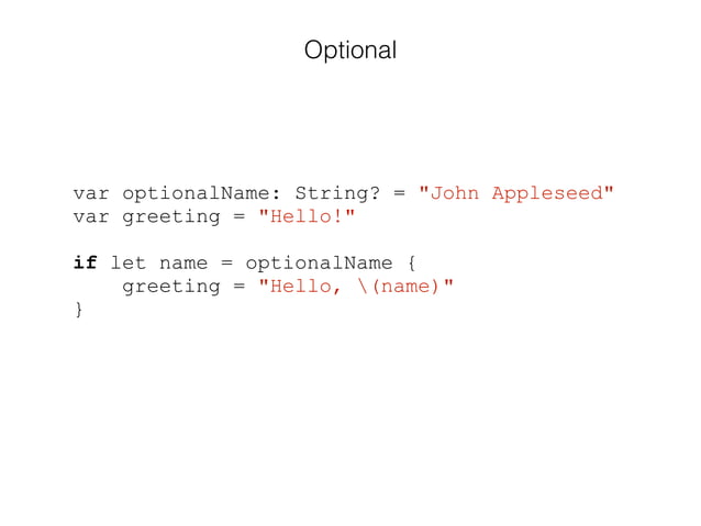 A swift introduction to Swift | PPT