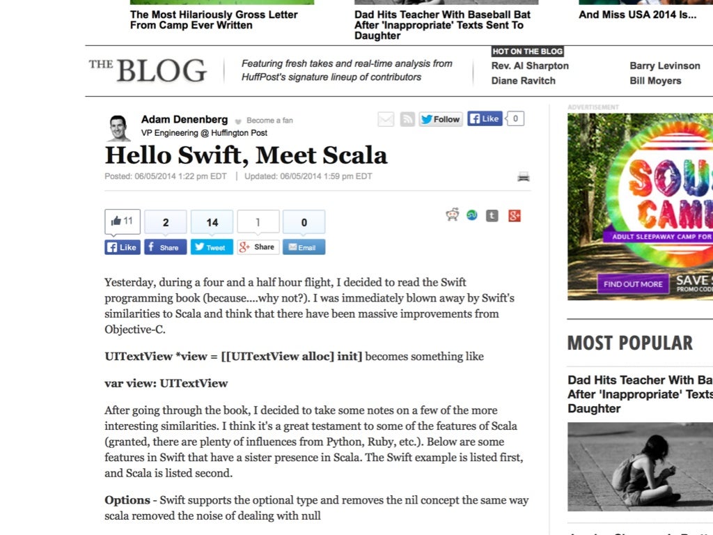 A swift introduction to Swift