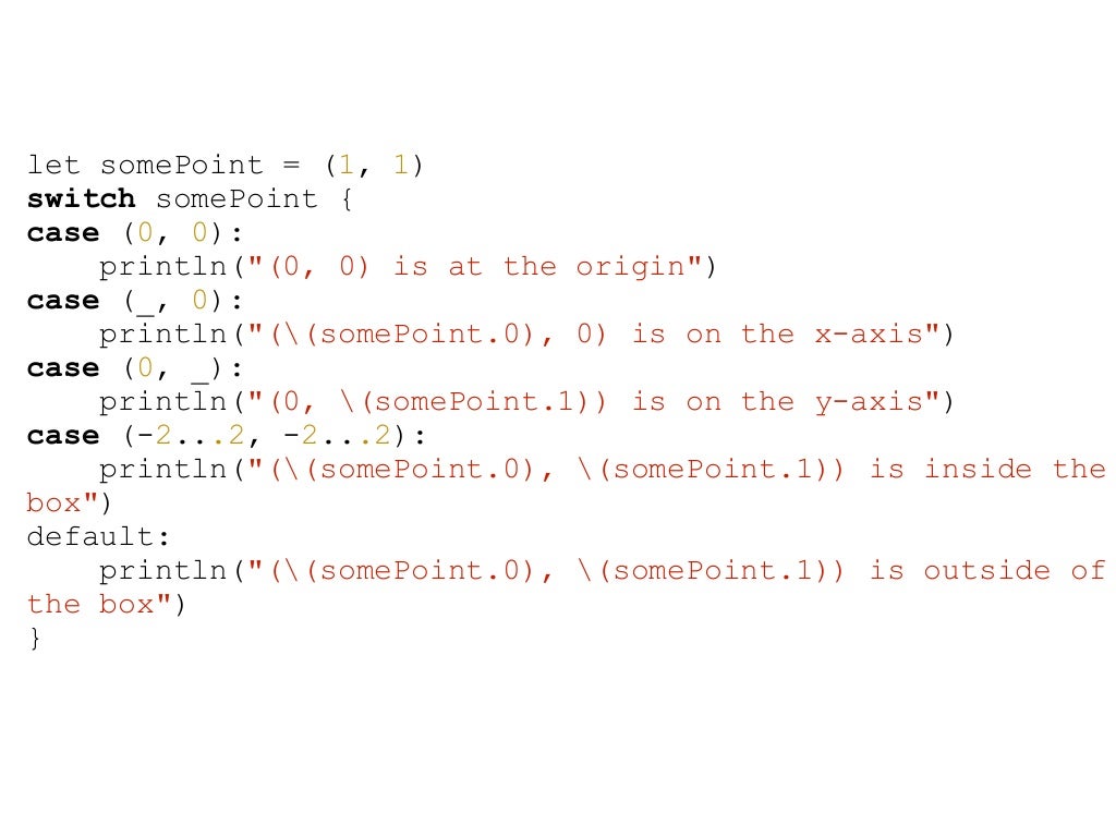A swift introduction to Swift