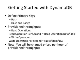 Amazon DynamoDB by Aswin | PDF | Cloud Computing | Internet