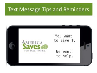 Text Message Tips and Reminders
 