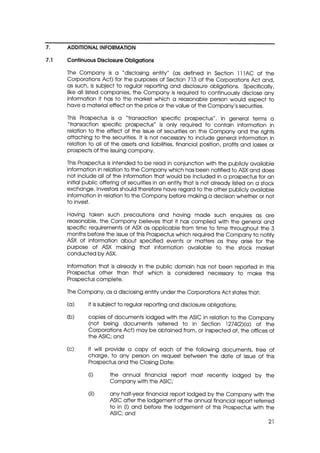Prospectus and Appendix February 2012